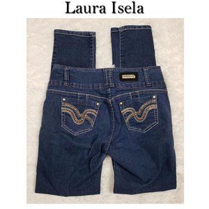 Laura Isela High Waisted Straight Leg Jeans Size 6